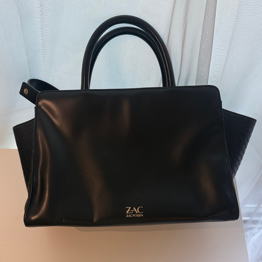ZAC Zac Posen Elegant Black Satchel